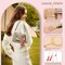 135 Pcs DIY Keychain Making Kit for Women, 4 Pcs Lip Gloss Keychains Cap for Summer Fridays Personalized Mothers Day Gifts Bag Charm Kit with Pink Ornaments Jewelry Accessory